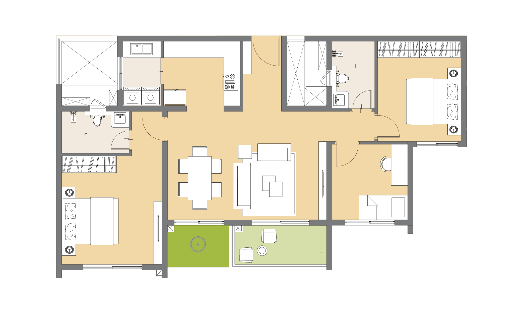 3 Bed Home Floor Plan